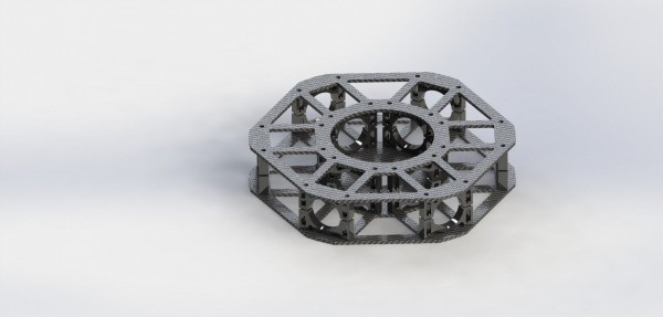 Centerbox für Hexacopterrahmen Black